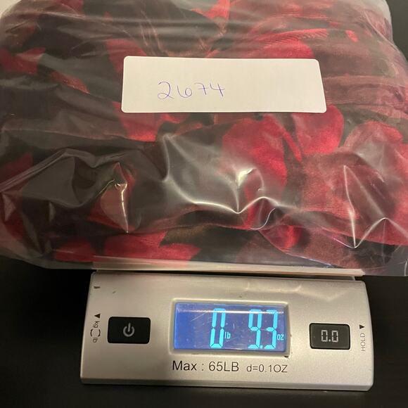 Vintage Womens Maxi Skirt Petite Small Red Floral Velvet Pull On Whimsigoth 90s - Picture 7 of 7